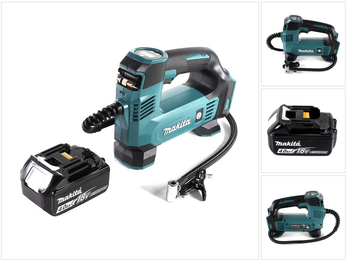 Makita DMP 180 M1 Akku Kompressor 18 V 8,3 bar + 1x Akku 4,0 Ah - ohne Ladegerät