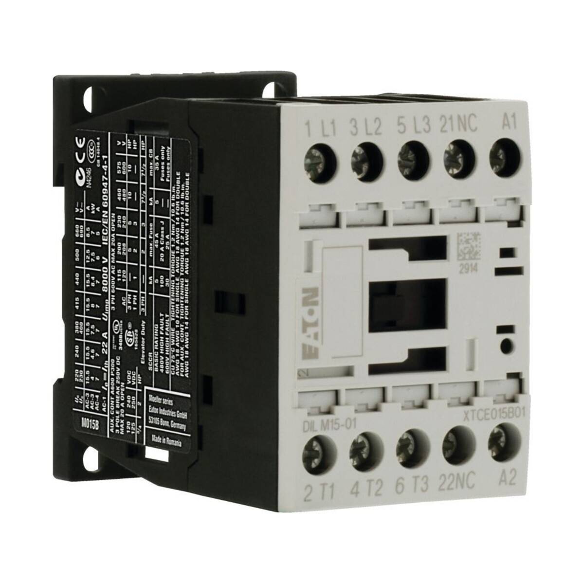 Eaton Leistungsschütz, 3-polig DILM15-01 #290089