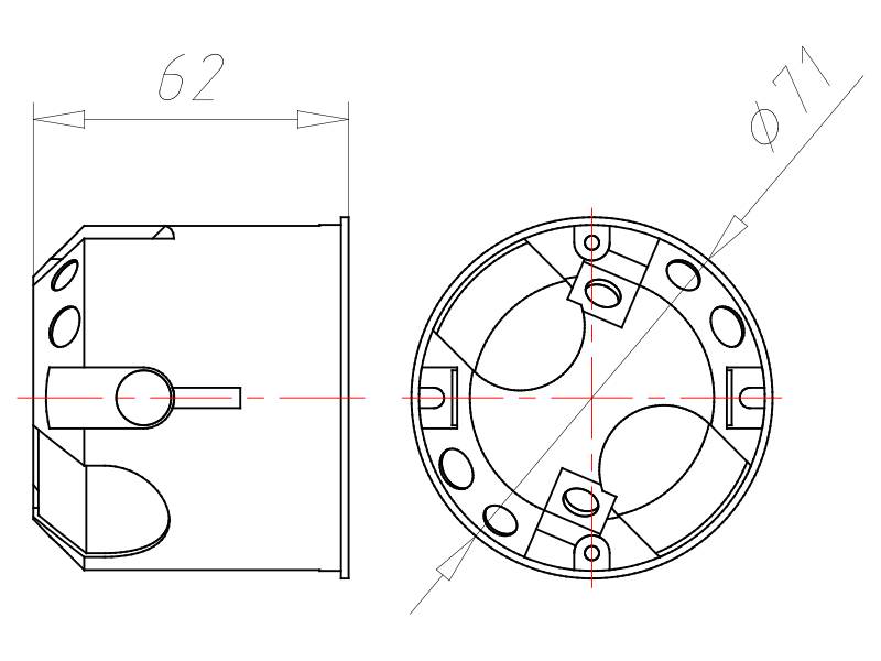 Kaiser Hohlwand Geräte-Verb.dose 9264-78