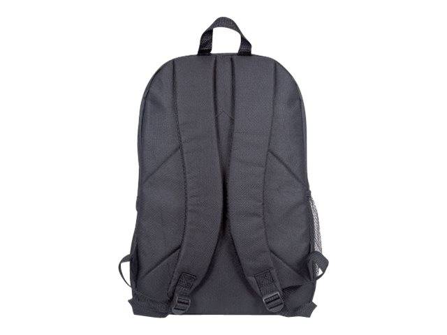 Manhattan Knappack Backpack 15.6", Black, LOW COST, Lightweight, Internal Laptop Sleeve, Accessories Pocket, Padded Adjustable Shoulder Straps