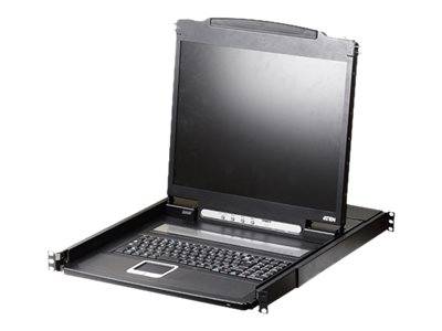 ATEN CL1000N - KVM-Konsole - PS/2, USB - Schweizer - 48.3 cm (19) - Rack