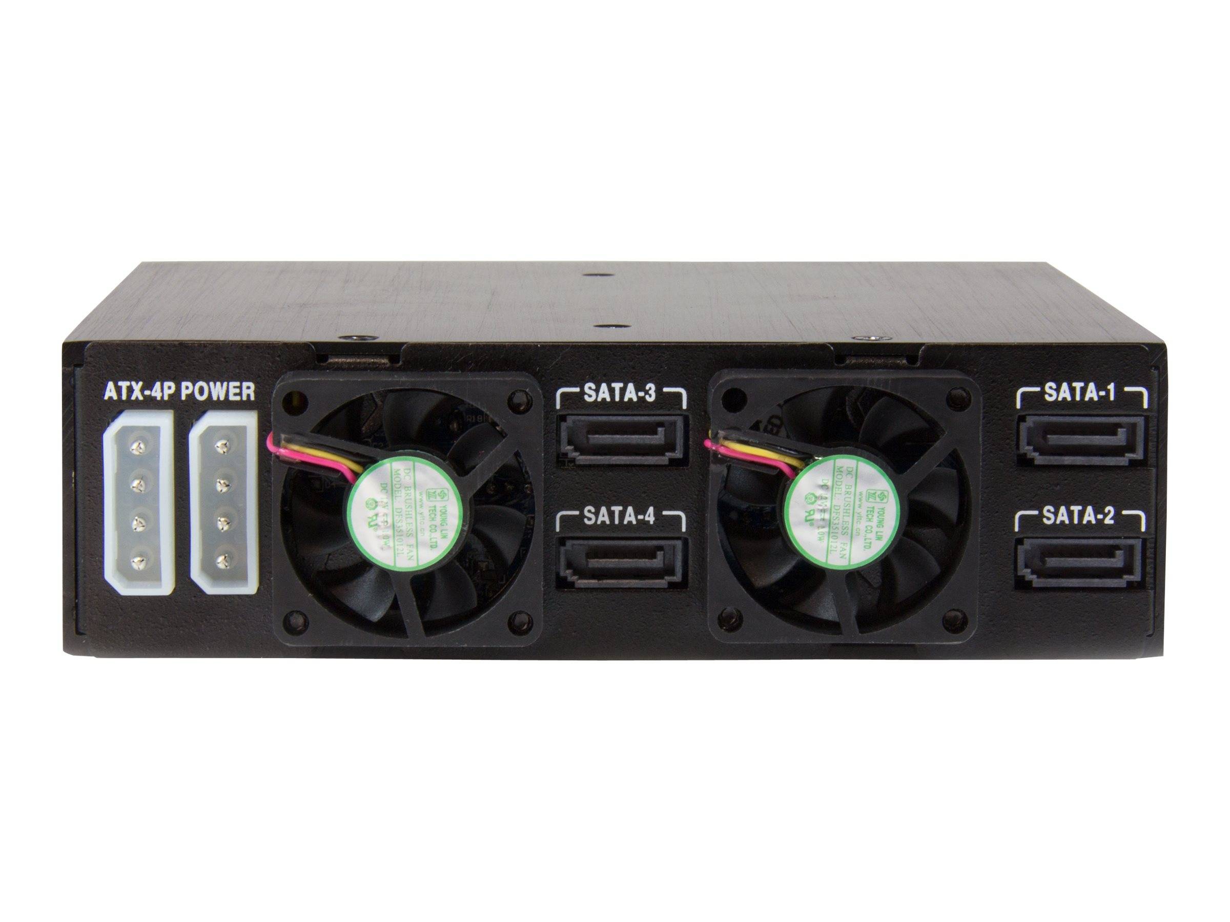 StarTech.com 4x Festplatten Wechselrahmen für 2,5 Zoll SATA / SAS Laufwerke - Mobile Rack Backplane für SATA II und III