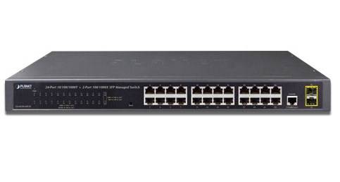PLANET GS-4210-24T2S - Switch - managed - 24 x 10/100/1000 + 2 x SFP
