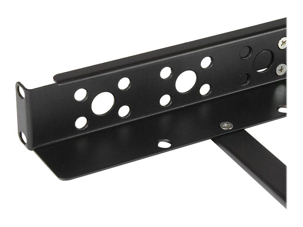 StarTech.com 1HE tiefenvestellbare 19 Zoll Server Rack Schienen - Universal Rack Schiene - Rack-Schiene - Schwarz - 1U - 48.3 cm (19")