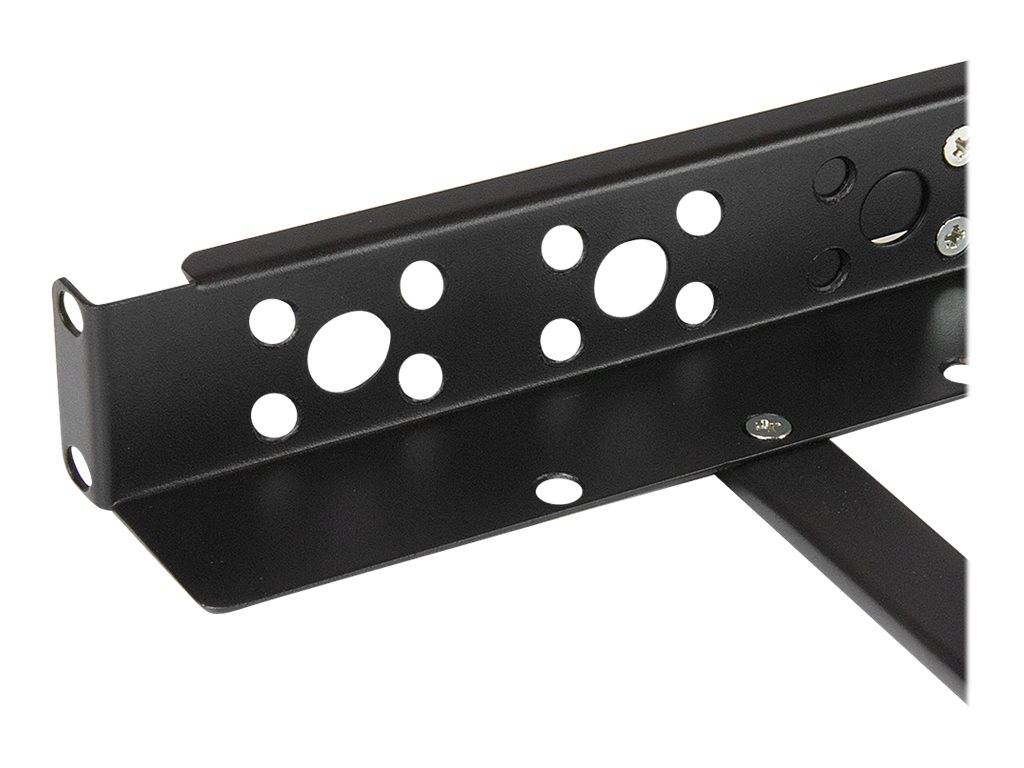 StarTech.com 1HE tiefenvestellbare 19 Zoll Server Rack Schienen - Universal Rack Schiene - Rack-Schiene - Schwarz - 1U -