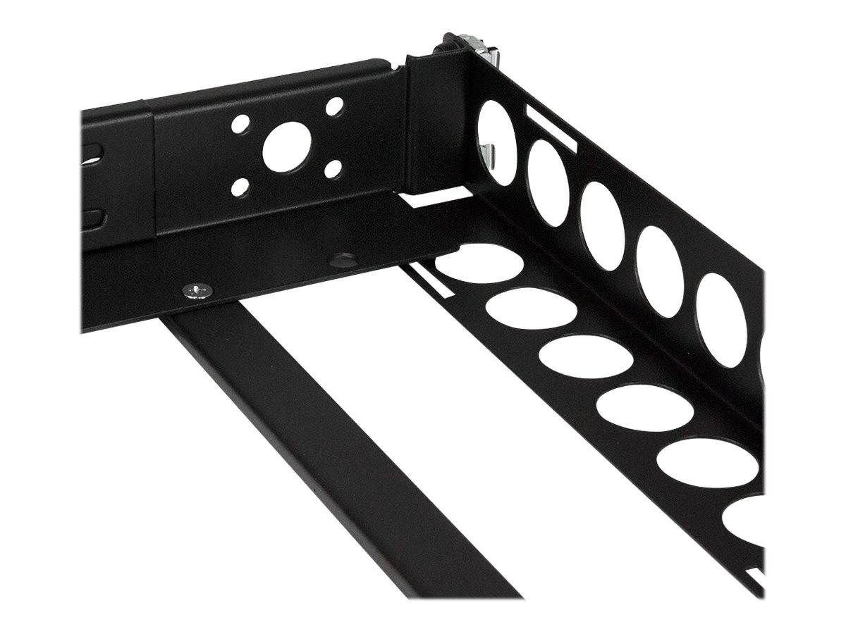StarTech.com 1HE tiefenvestellbare 19 Zoll Server Rack Schienen - Universal Rack Schiene - Rack-Schiene - Schwarz - 1U -