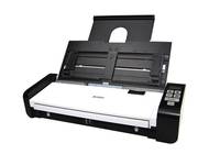 Tischflächenscanner mit automatischem Dokumenteneinzug und Steuertasten auf der rechten Seite.