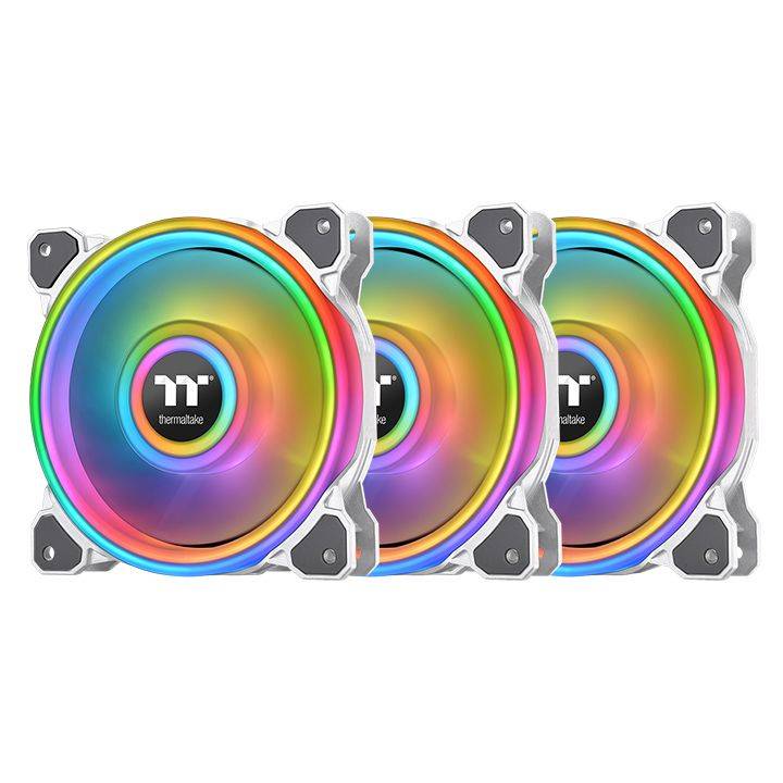 Thermaltake Riing 12 RGB Radiator Fan TT Premium Edition - Gehäuselüfter - 120 mm - weiß (Packung mit 3)