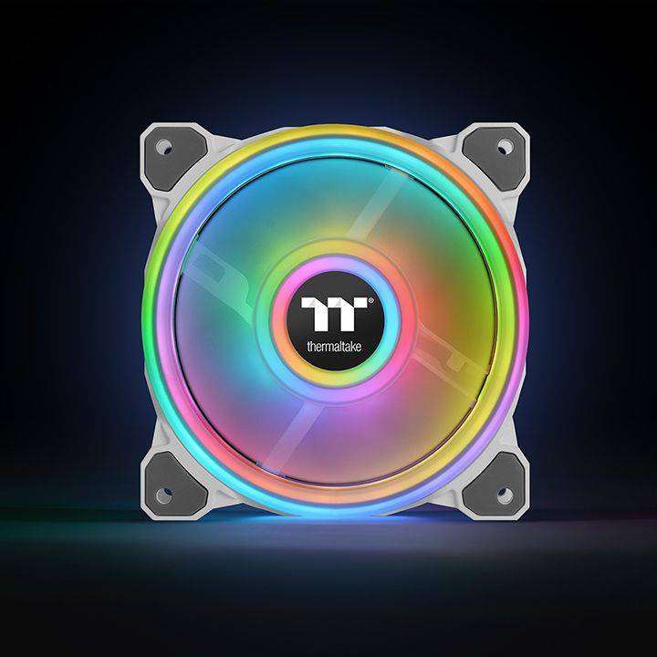 Thermaltake Riing 12 RGB Radiator Fan TT Premium Edition - Gehäuselüfter - 120 mm - weiß (Packung mit 3)