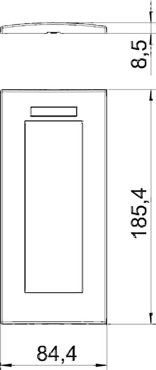 OBO Bettermann Abdeckrahmen AR45-BSF3 RW