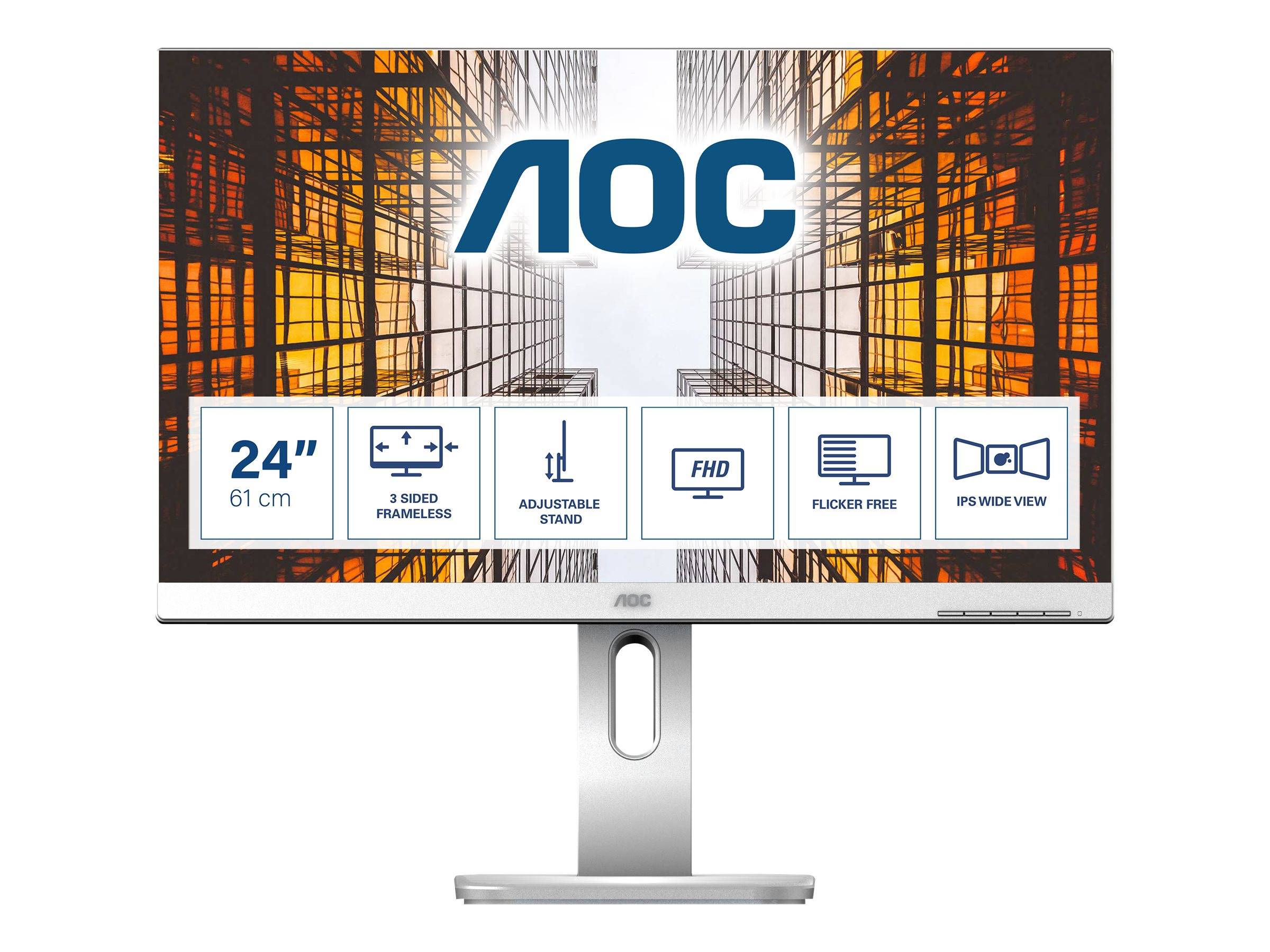 AOC 61,0cm (24) X24P1/GR 16:10 DVI+HDMI+DP+USB IPS Li.gr