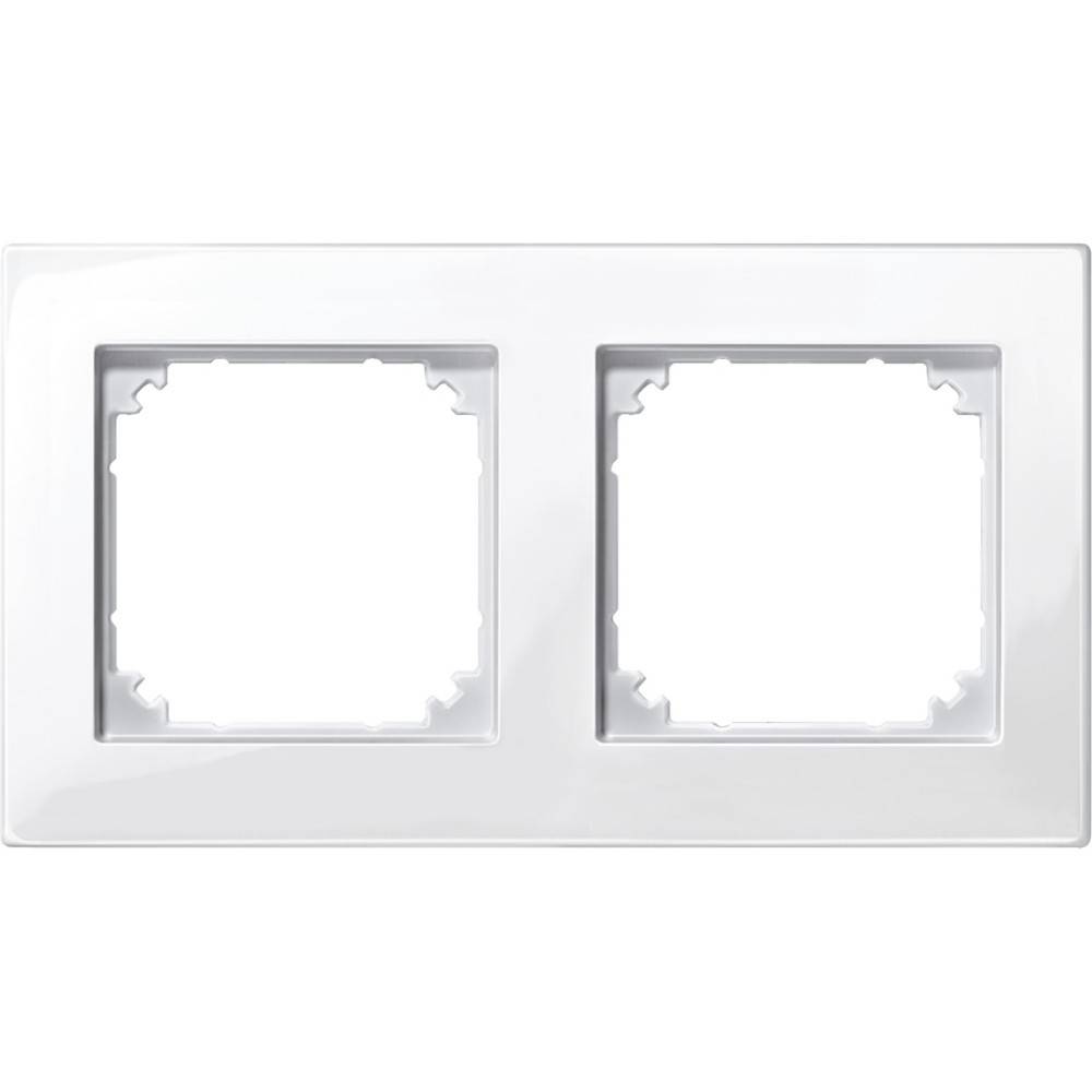 Merten M-PLAN-Rahmen 2f. pws/gl 515219