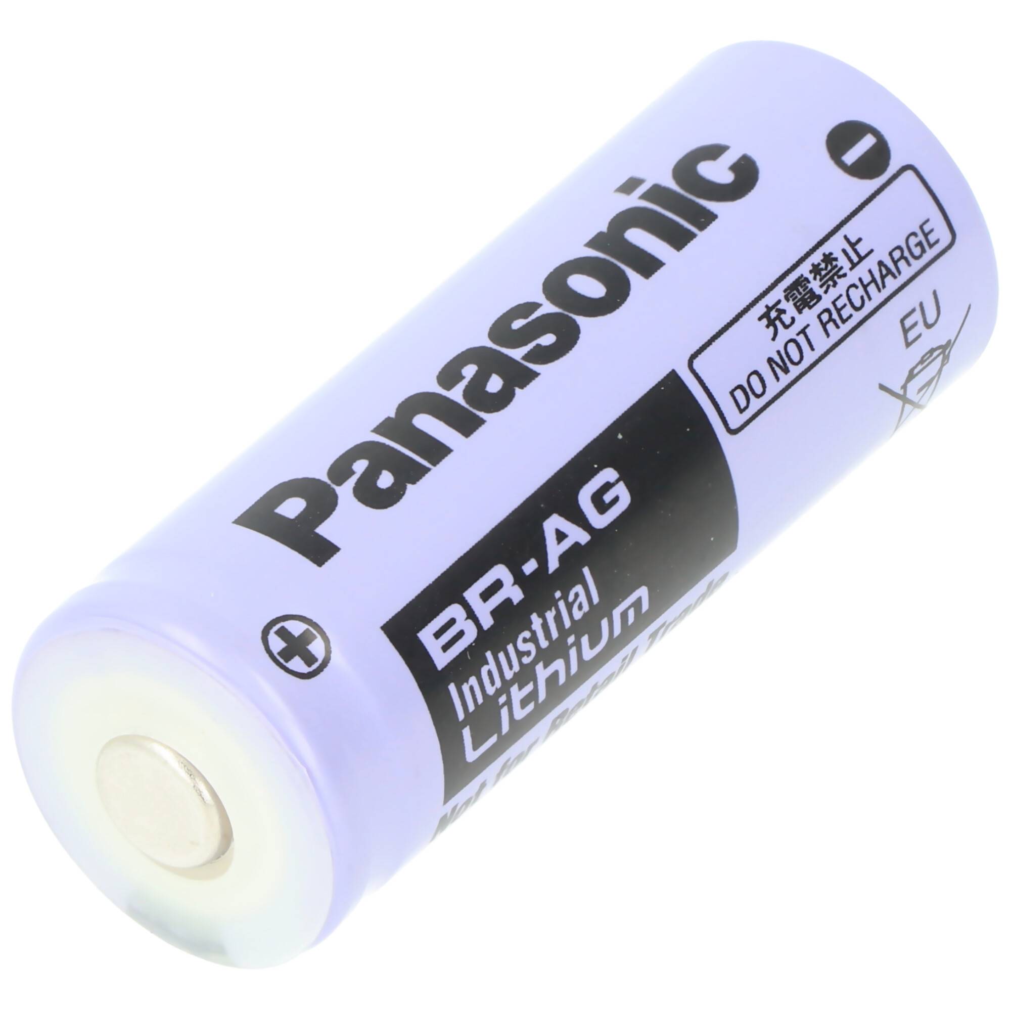 Panasonic Lithium 3V Batterie BR-AG Zelle Size A, BR17455, 2200mAh
