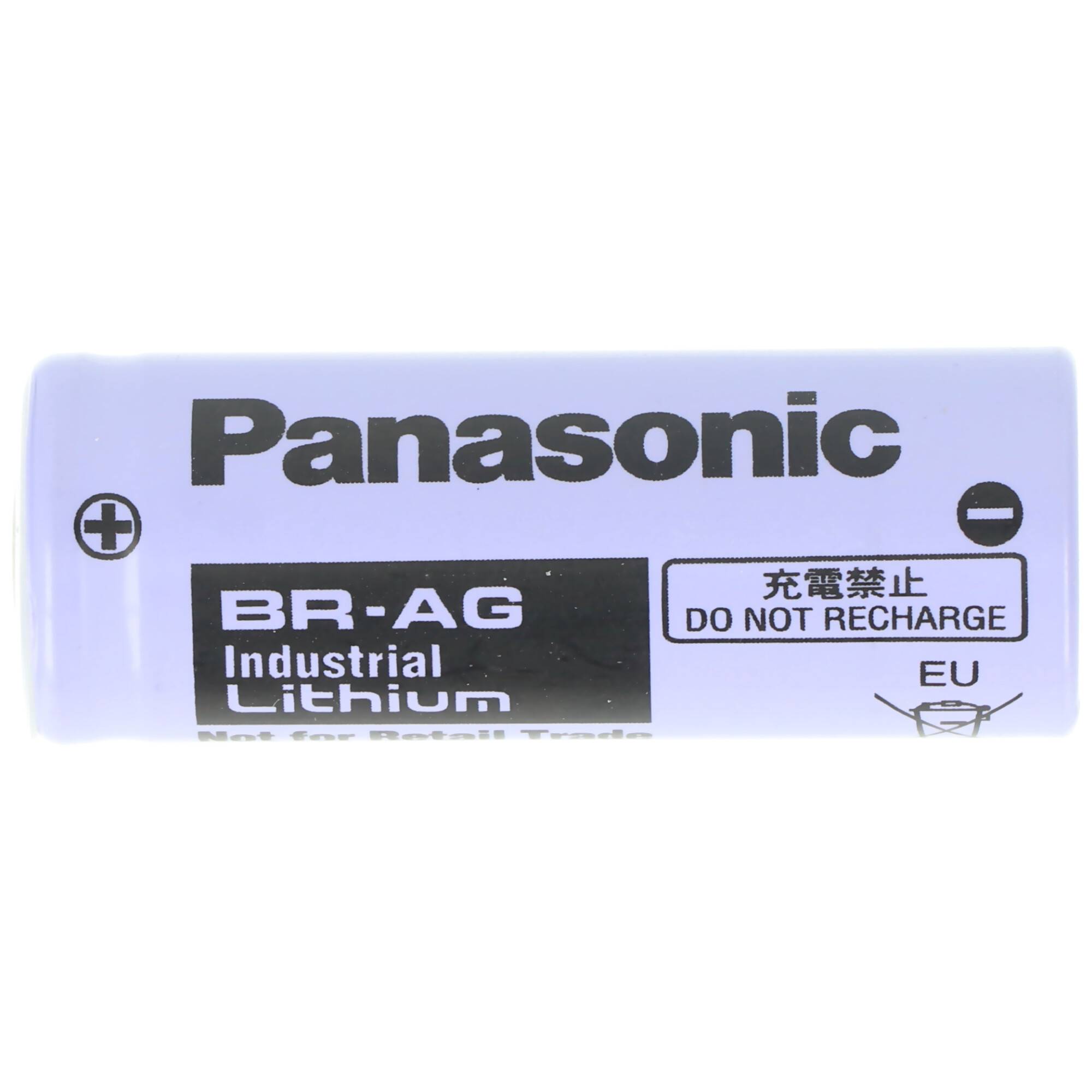 Panasonic Lithium 3V Batterie BR-AG Zelle Size A, BR17455, 2200mAh