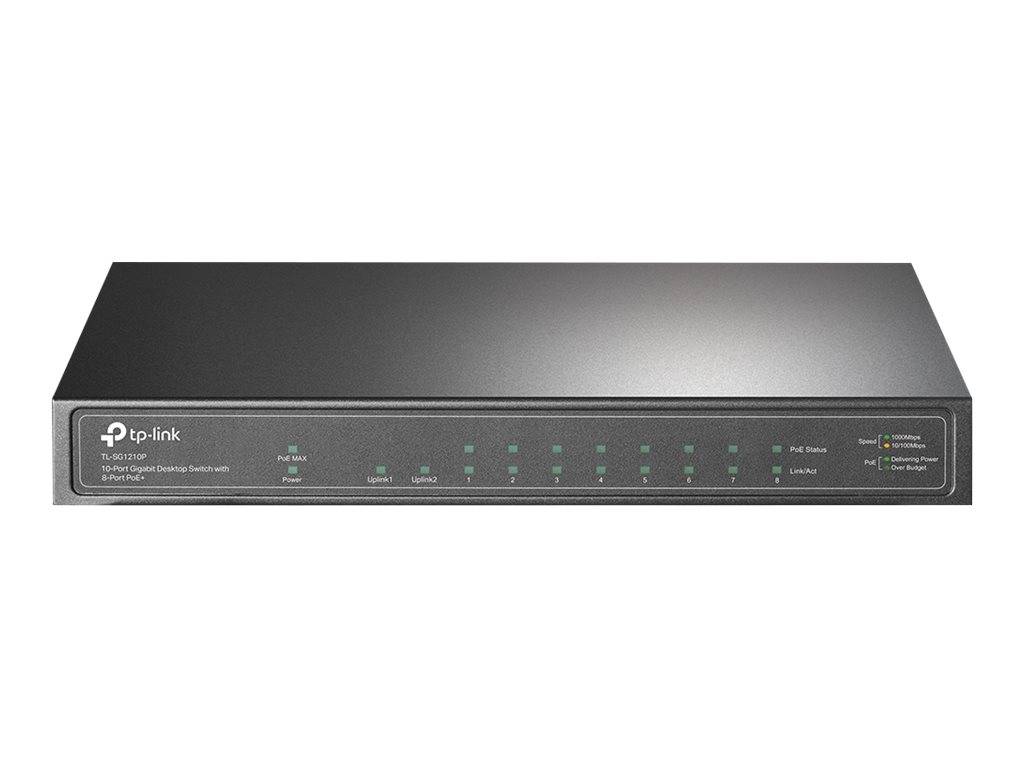 TP-Link TL-SG1210P - Switch - unmanaged - 8 x 10/100/1000 (PoE+)