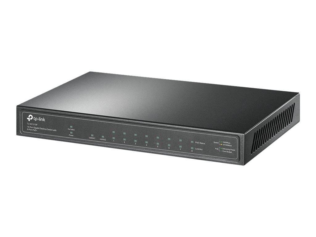 TP-Link TL-SG1210P - Switch - unmanaged - 8 x 10/100/1000 (PoE+)