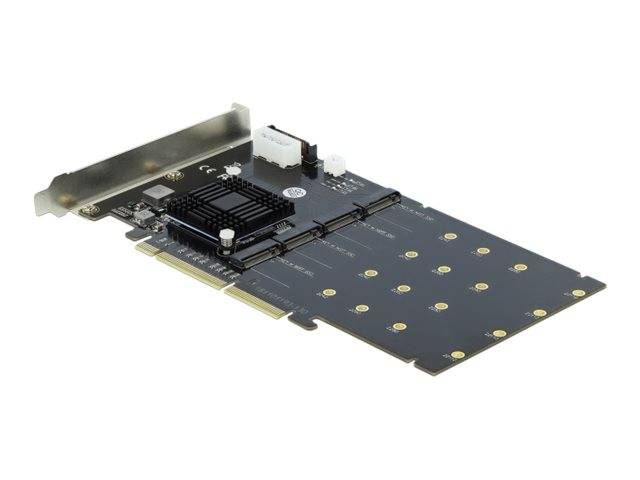 DeLOCK PCI Express x8/x16 Card > 4 x internal NVMe M.2 Key M