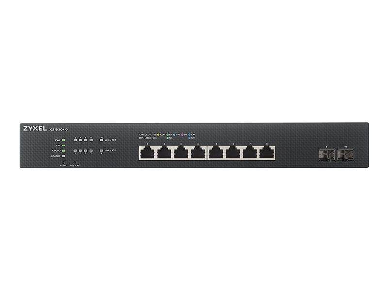 Zyxel XS1930-10 - Switch - Smart - 8 x 100/1000/2.5G/5G/10GBase-T + 2 x 10 Gigabit SFP+