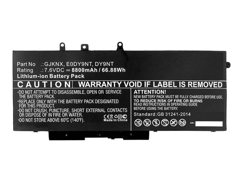 CoreParts - Laptop-Batterie (gleichwertig mit: Dell 451-BBZG, Dell GJKNX, Dell 5YHR4, Dell DY9NT, Dell 0DY9NT) - Lithium