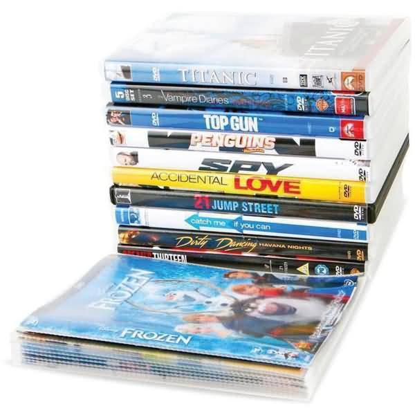 DVD Hüllen 150x185mm mit Klappe VE= 100 Stück