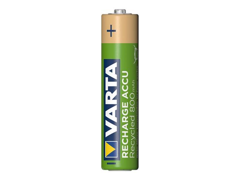 Varta Recharge Accu Recycled 56813 - Batterie 2 x AAA - NiMH - (wiederaufladbar)