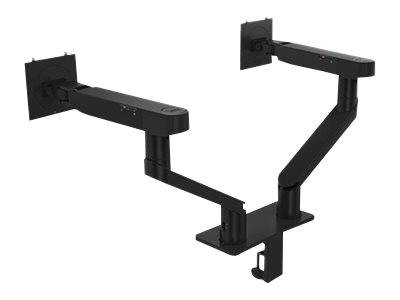 Dell Dual Monitor Arm - MDA20 - Befestigungskit - einstellbarer Arm - für 2 LCD-Displays - Schwarz - Bildschirmgröße: 48