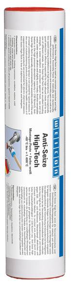 WEICON Anti-Seize High-Tech Montagepaste | metallfreie Schmier- und Trennmittelpaste | 0,4 kg | weiß