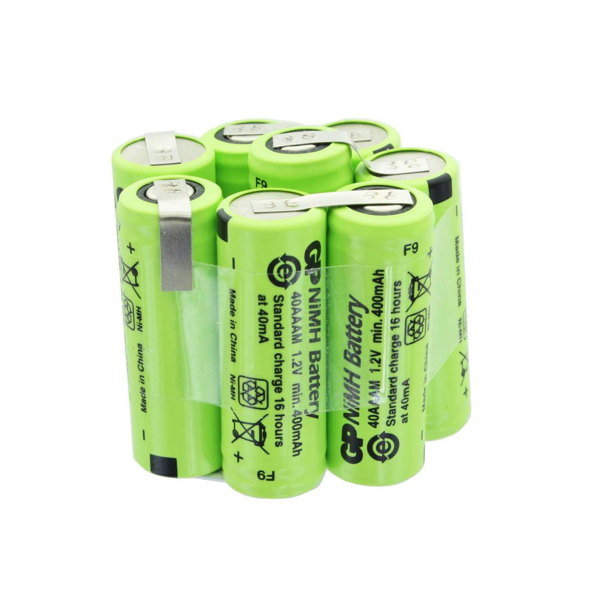 8/GP40AAM Akku für den Motorhandgriff AkkuPack 9,6V 400mAh ZAP88235