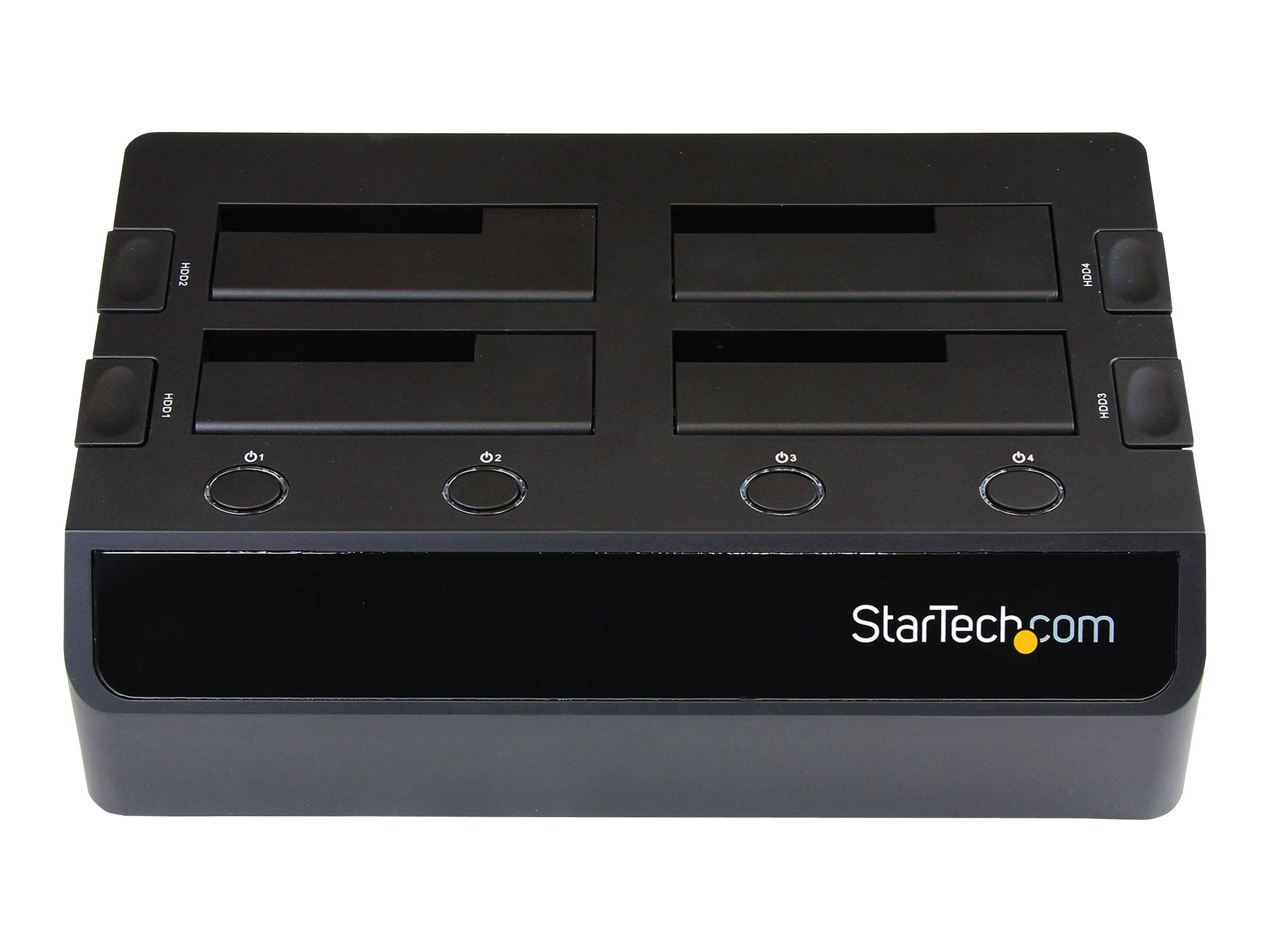 StarTech.com 4-Bay USB 3.0 to SATA Hard Drive Docking Station, USB Hard Drive Dock, External 2.53.5 SATA III (6Gbps)