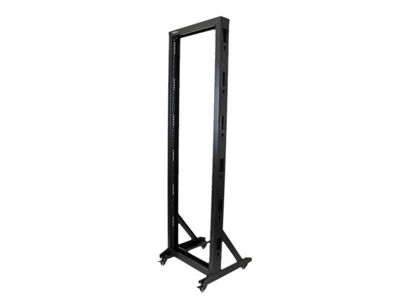 StarTech.com 2 Post Server Rack mit Rollen - stabile Stahl konstruktion