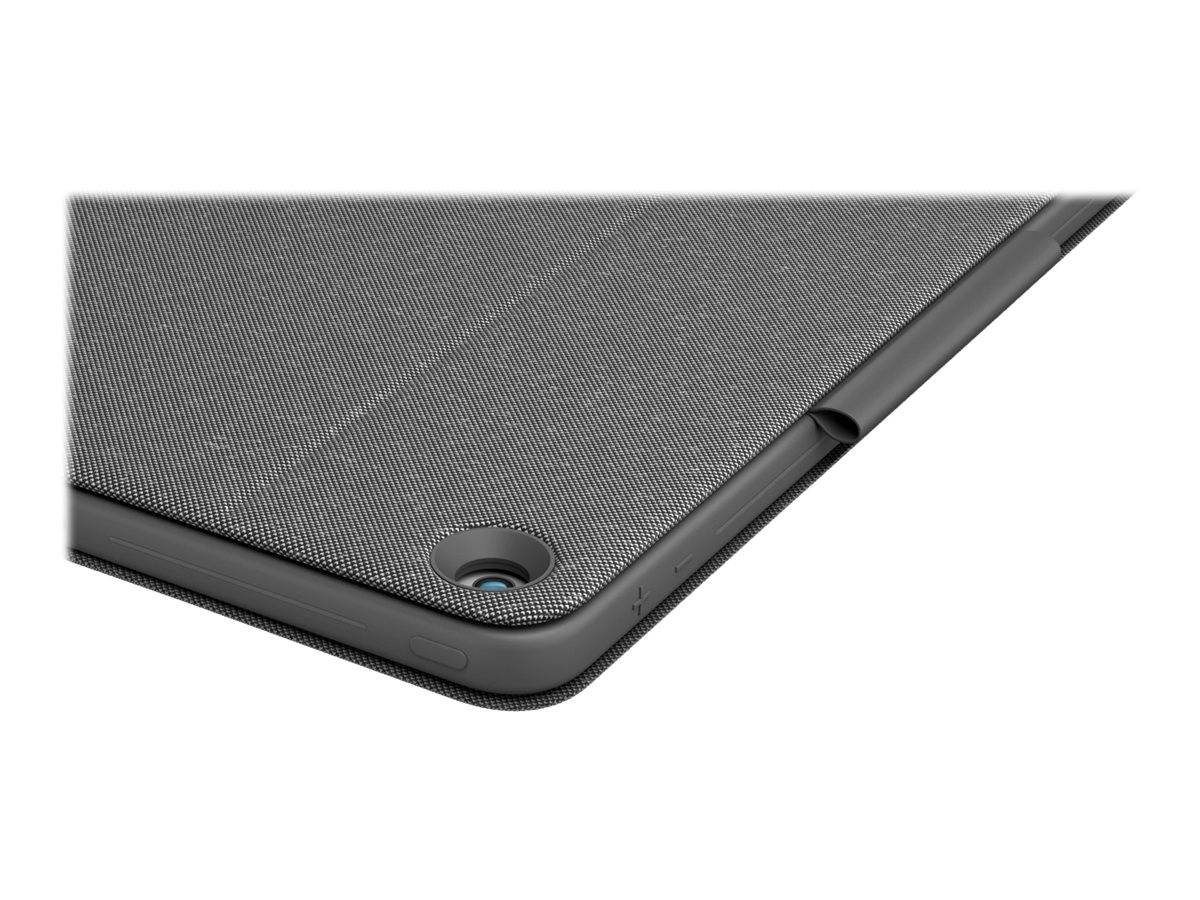 Logitech Combo Touch - Tastatur und Foliohülle - mit Trackpad - hintergrundbeleuchtet - Apple Smart connector - QWERTY - Italienisch - Graphite - fü