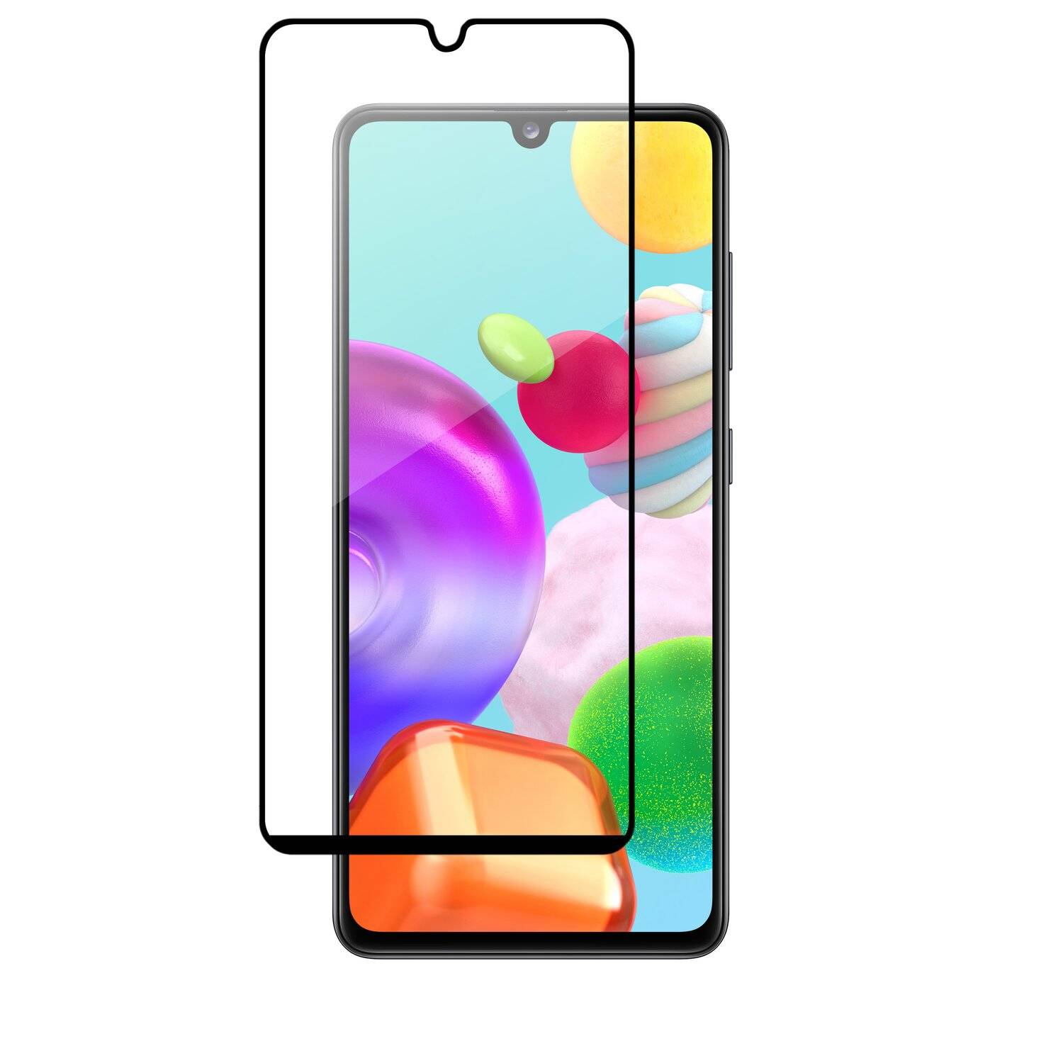 cofi1453® 5D Schutz Glas kompatibel mit SAMSUNG GALAXY A41 (A415F) Curved Schutz Folie Vollständig Klebend und Abdeckung