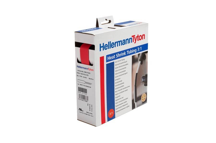 HellermannTyton Schrumpfschlauch HIS-3-1,5/0,5-POX-RD