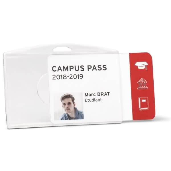 Betriebsausweishalter 64x96mm Hartbox transparent VE=10 Stück