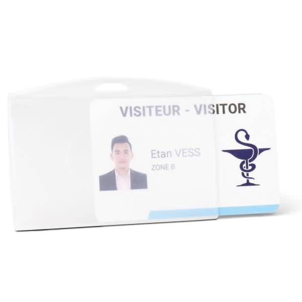 Betriebsausweishalter 64x96mm Acryl transparent-matt VE=10 Stück