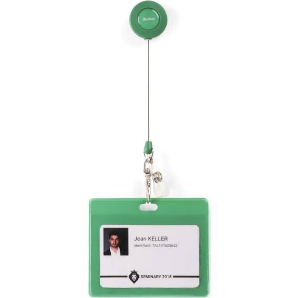 Namensschild 70x100mm PVC grün VE=30 Stück
