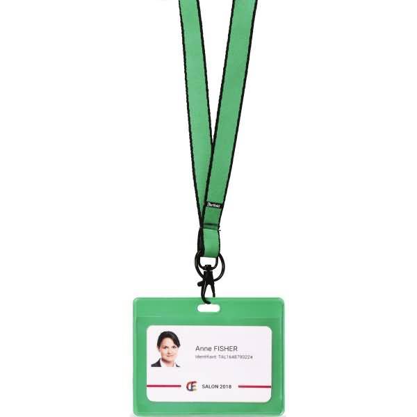 Namensschild 70x100mm PVC grün VE=30 Stück