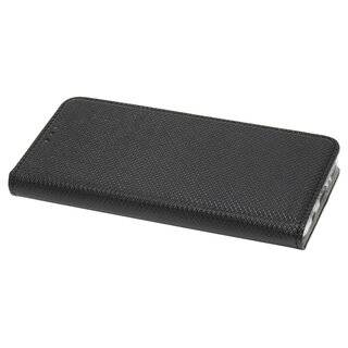 Buch Tasche "Smart" kompatibel mit SAMSUNG GALAXY A41 ( A415F ) Handy Hülle Etui Brieftasche Schutzhülle mit Standfunktion, Kartenfach Schwarz