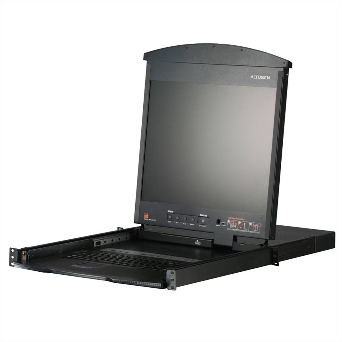 ATEN KL1516AM KVM-Switch, 43cm TFT, VGA, PS/2-USB über Kat 5, 16 Port, D