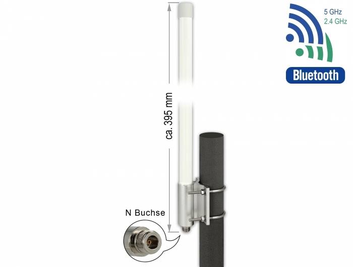 DeLOCK - Antenne - 39.5 cm - Wi-Fi, Bluetooth