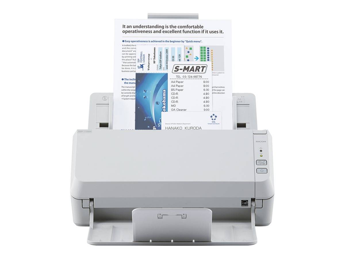FUJITSU - Ricoh SP-1125N - Dokumentenscanner - Dual CIS - Duplex - 216 x 355.6 mm - 600 dpi x 600 dpi - bis zu 25 Seiten
