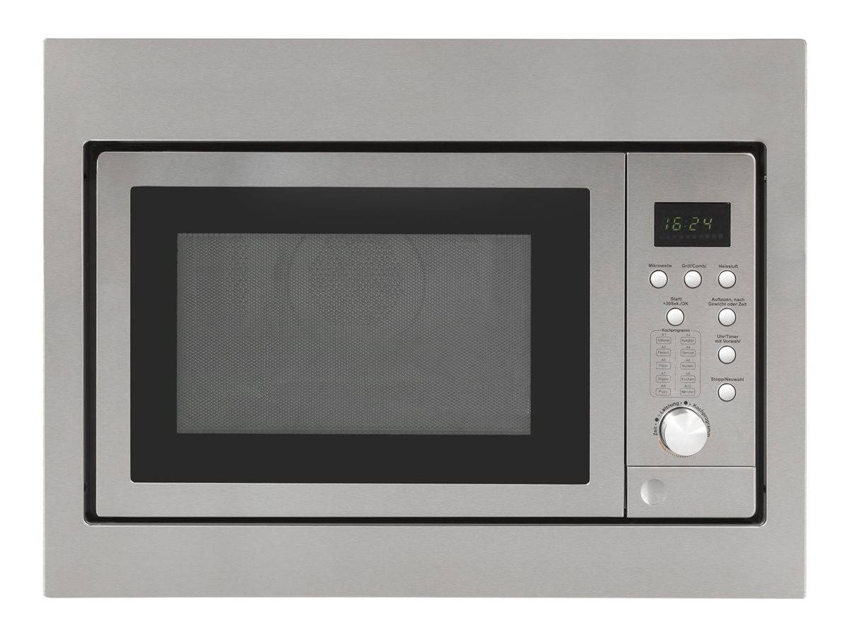 Exquisit EMW2546HI - Mikrowellenofen mit Konvektion und Grill - eingebaut - 25 Liter - 900 W - rostfreier Edelstahl