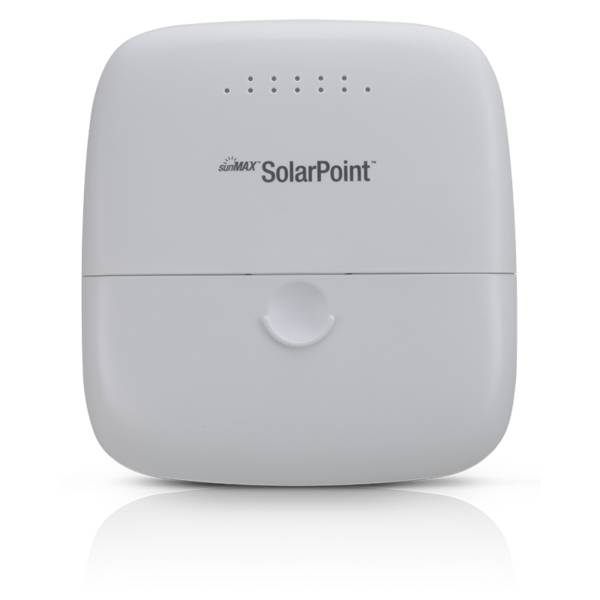 Ubiquiti Networks SunMAX SolarPoint, Einzelband (2,4GHz), Eingebauter Ethernet-Anschluss, Weiß