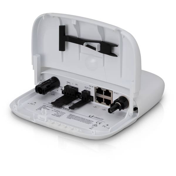 Ubiquiti Networks SunMAX SolarPoint, Einzelband (2,4GHz), Eingebauter Ethernet-Anschluss, Weiß