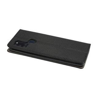 Buch Tasche "Smart" kompatibel mit SAMSUNG GALAXY A21S ( A217F ) Handy Hülle Etui Brieftasche Schutzhülle mit Standfunktion, Kartenfach Schwarz