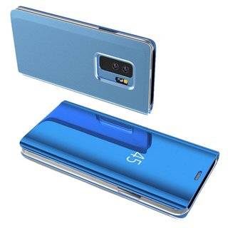 Smart View Spiegel Mirror Smart Cover Schale Etui kompatibel mit HUAWEI P40 Schutzhülle Tasche Case Schutz Clear Blau