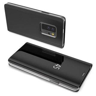 Smart View Spiegel Mirror Smart Cover Schale Etui kompatibel mit HUAWEI P40 PRO Schutzhülle Tasche Case Schutz Clear Schwarz