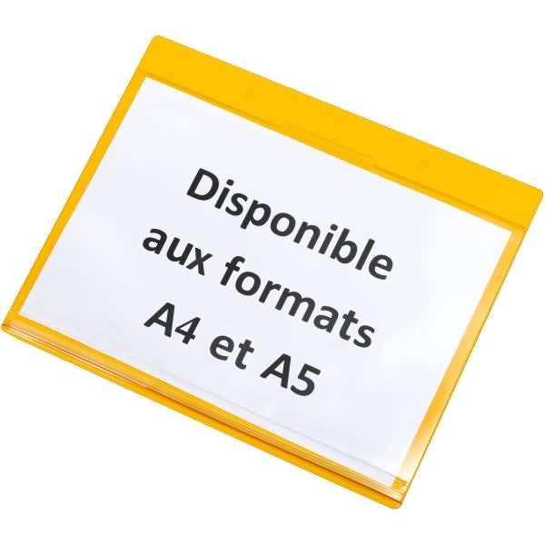 Kennzeichnungshülle Dry-Zip A5 quer PVC VE=10 Stück gelb