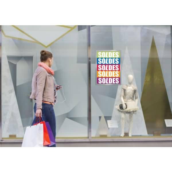 Info-Rahmen Magneto 50x70cm Rücken selbstklebend Magnetverschluss silber