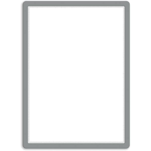 Info-Rahmen Magneto A2 Rücken selbstklebend Magnetverschluss silber